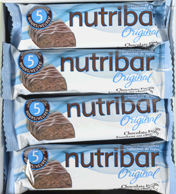NUTRIBAR MEAL REPLACEMENT BARS CHOCOLATE FLAVOR, 12 X 65 G