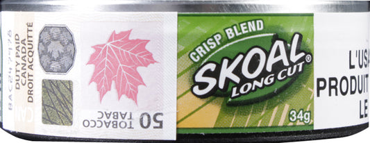 SKOAL TOBACCO CRISP BLEND, 5 X 34 G