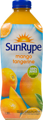 SUNRYPE MANGO TANGERINE JUICE 100%, 6 X 1.36 L