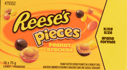 REESE'S PIECES CHOCOLATE BAR LARGE SHAPE, 16 X 75 G