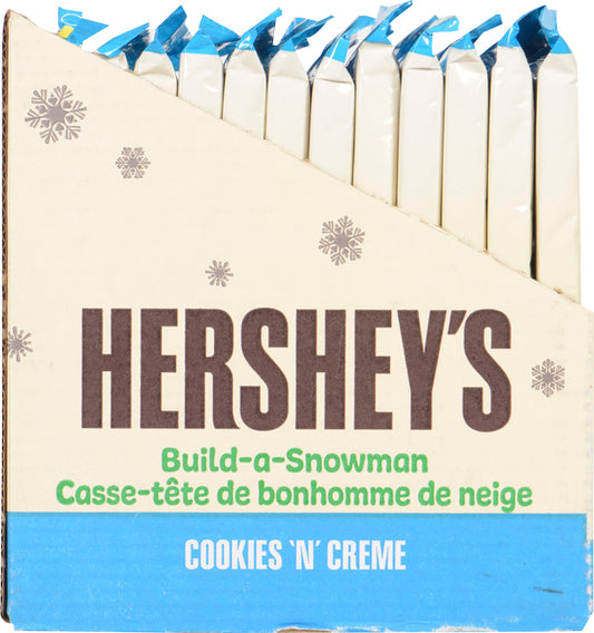 HERSHEY COOKIES & CREAM BUILD A SNOWMAN KIT, 12 X 100 G