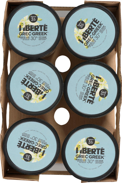LIBERTE GREEK YOGURT 3% VANILLA MS, 6 X 750 G