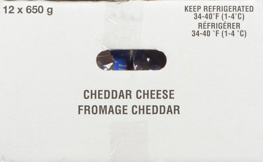 PTITQC PORTION OF CHEDDAR CHEESE, 12 X 650 G