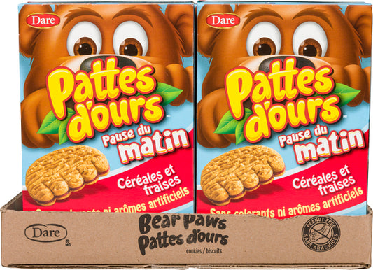 DARE BEAR PAWS MORNING STRAWBERRIES, 12 X 189 G