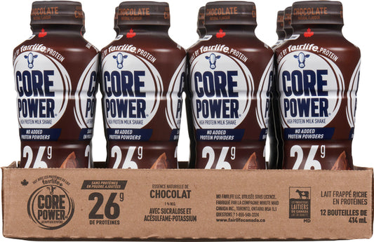 CORE POWER CHOCOLATE 26G PROTEIN - 12 X 414ML