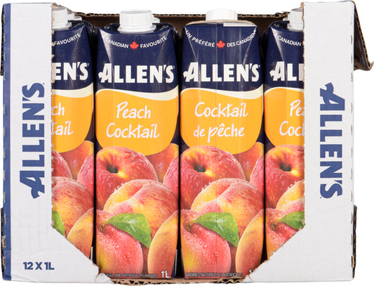 ALLENS PEACH COCKTAIL DRINK, 12 X 1 L
