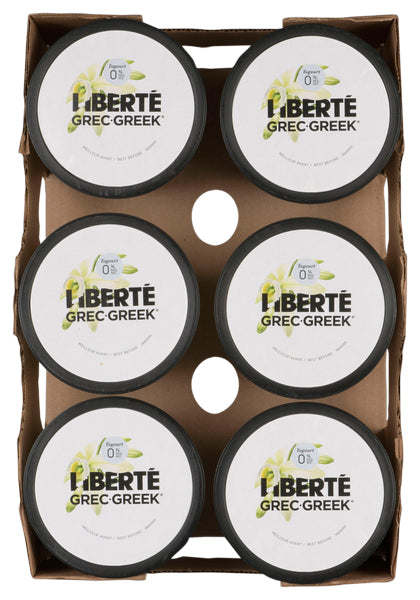 LIBERTE GREEK YOGURT VANILLA 0%, 6 X 1 KG