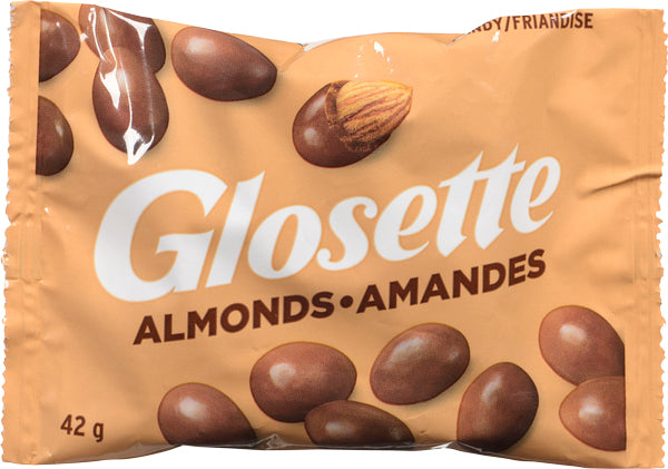 GLOSETTE CHOCOLATE COVERED ALMONDS, 18 X 42 G