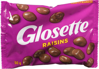 HERSHEY GLOSETTE RAISINS, 18 X 50 G