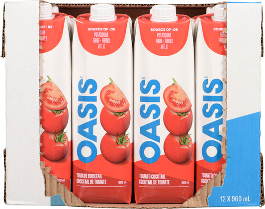 OASIS TOMATO COCKTAIL JUICE, 12 X 960 ML