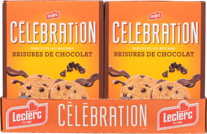 LECLERC CELEBRATION CHOCOLATE CHIP COOKIE, 12 X 240 G