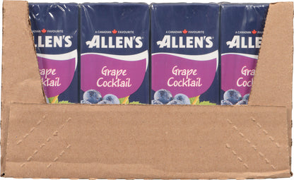 ALLENS GRAPE JUICE COCKTAIL, 4 X 8 X 200 ML