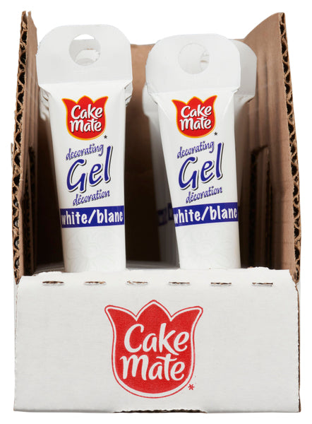 CAKEMATE DECORATION WHITE GEL, 12 X 19 G