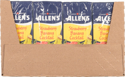 ALLENS STRAWBERRY BANANA COCKTAIL, 4 X 8 X 200 ML