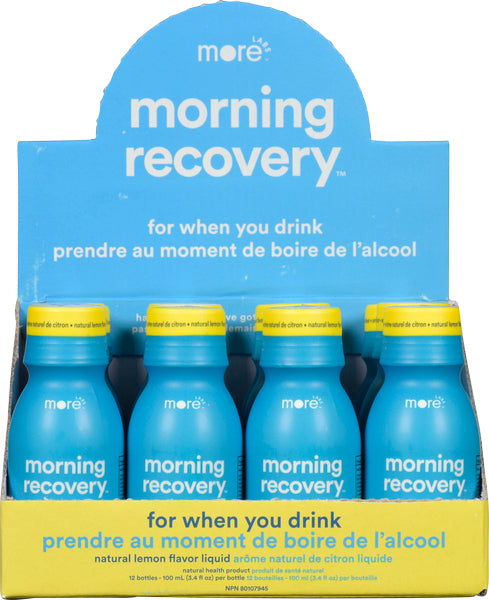 MORNING RECOVERY BEVERAGE ENERGY ORIGINAL, 12 X 100 ML