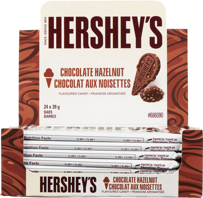 HERSHEY'S HAZELNUT CHOCOLATE, 24 X 39 G