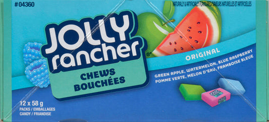 JOLLY RANCHER ORIGINAL FRUITS, 12 X 58 G