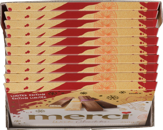 MERCI WINTER CHOCOLATE, 10 X 250 G