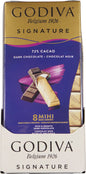 GODIVA DARK CHOCOLATE MINI TABLET 72%, 24 X 90 G