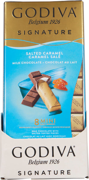 GODIVA MILK CHOCOLATE SEA SALT TABLET, 24 X 90 G