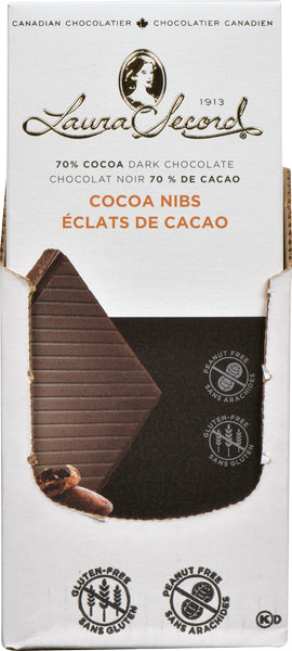 LAURA SECORD 70% COCOA CHOCOLATE, 12 X 100 G