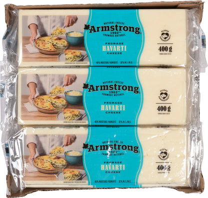 ARMSTRNG HAVARTI CHEESE 32% MF, 18 X 400 G