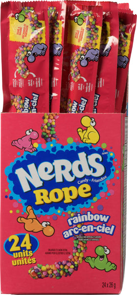 NERDS ROPE RAINBOW BONBONS, 24 X 26 G