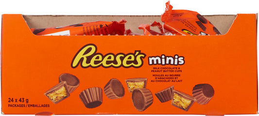 HERSHEY'S REESE MINIS CHOCOLATE BAR, 24 X 43 G