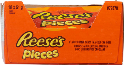 REESE'S PIECES CHOCOLATE BAR REGULAR, 18 X 51 G