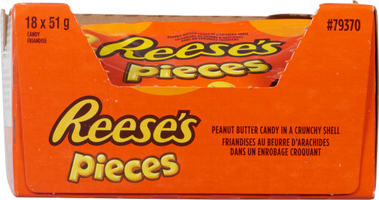 REESE'S PIECES CHOCOLATE BAR REGULAR, 18 X 51 G