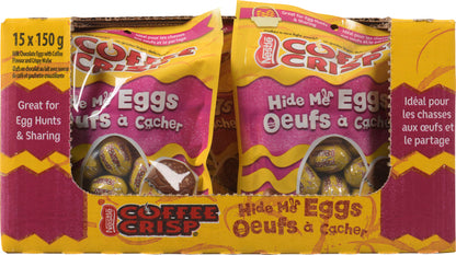 COFFEE CRISP EASTER EGGS, 15 X 150 G