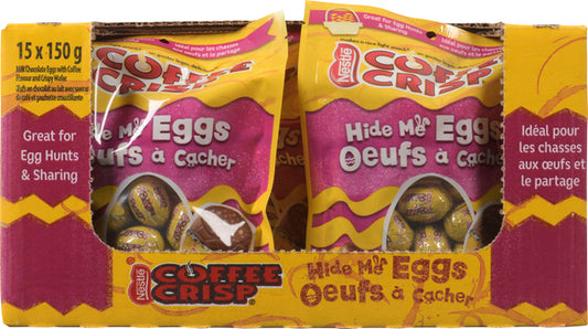 COFFEE CRISP EASTER EGGS, 15 X 150 G