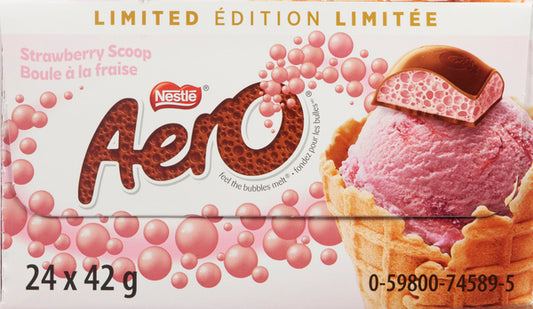 NESTLE AERO STRAWBERRY BALL, 24 X 42 G