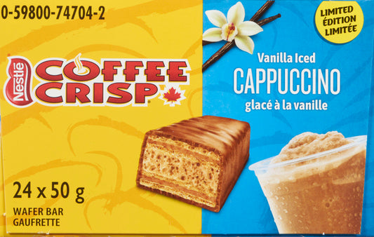 COFFEECRISP ICED VANILLA CAPPUCCINO, 24 X 50 G