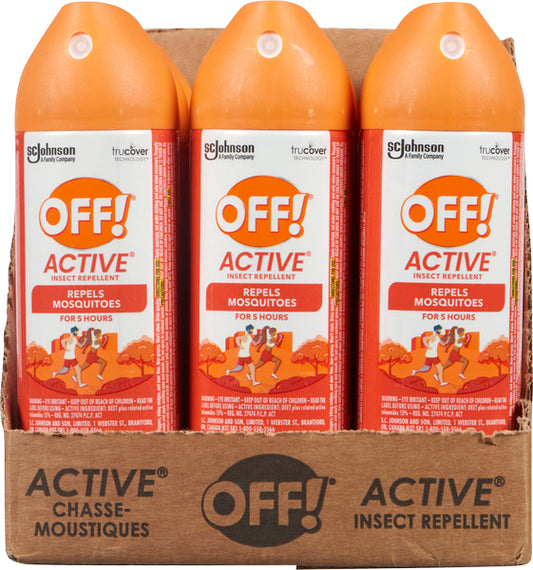 OFF! MOSQUITO REPELLENT AEROSOL NON-PERFUMED, 12 X 170 G