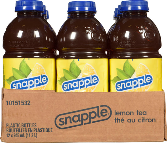 SNAPPLE LEMON TEA DRINK, 12 X 945 ML
