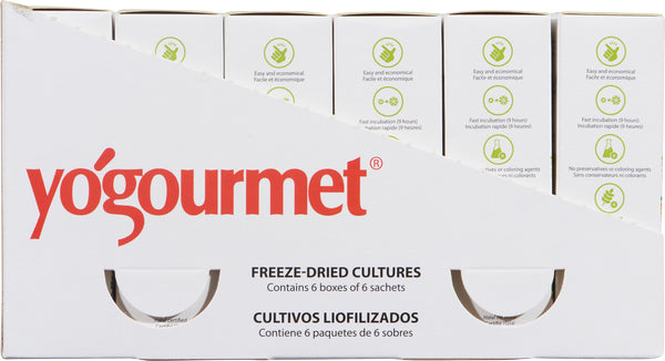 YOGOURMET  CULTURE YOGURT PROBIOTIC, 6 X 18 G