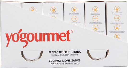 YOUGOURMET YOGURT CULTURE, 6 X 18 G