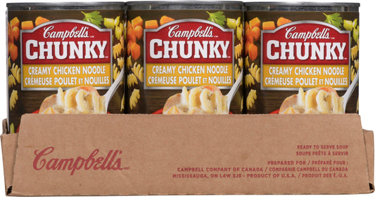 CAMPBELL CHUNKY CREAM OF CHICKEN SOUP, 12 X 515 ML