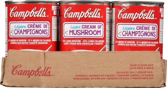 CAMPBELL CREAM OF MUSHROOM AND LEEK SOUP, 12 X 515 ML