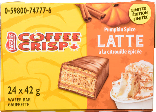 COFFEECRISP SPICED LEMON LATTE, 24 X 42 G