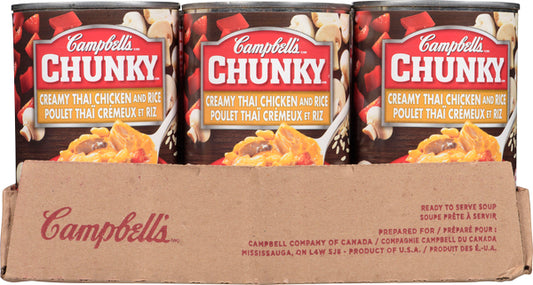CAMPBELL'S CHUNKY THAI CREAM SOUP, 12 X 515 ML