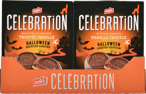 LECLERC CELEBRATION HALLOWEEN TRUFFLE COOKIE, 12 X 240 G
