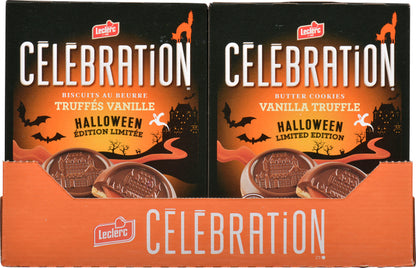 LECLERC CELEBRATION HALLOWEEN TRUFFLE COOKIE, 12 X 240 G
