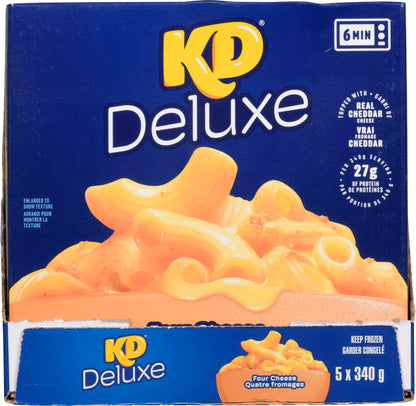 KRAFT FOUR CHEESE FROZEN DINNER, 5 X 340 G