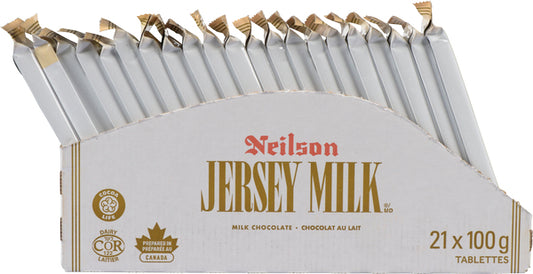 NEILSON JERSEY MILK CHOCOLATE BAR, 21 X 100 G