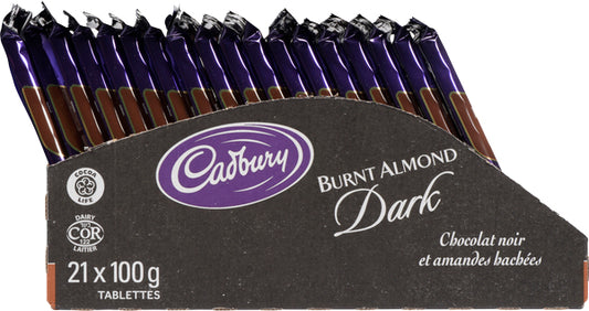 CADBURY CHOCOLATE BAR GRILLED ALMOND, 21 X 100 G