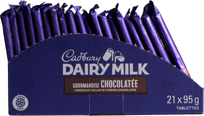CADBURY DARK MILK GOURMET CHOCOLATE, 21 X 95 G