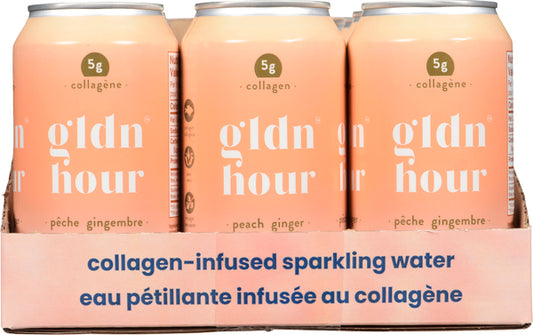 GLDN HOUR, PEACH GINGER, 12 x 355ML