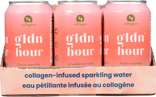 GLDN HOUR, STRAWBERRY MINT, 12 x 355ML
